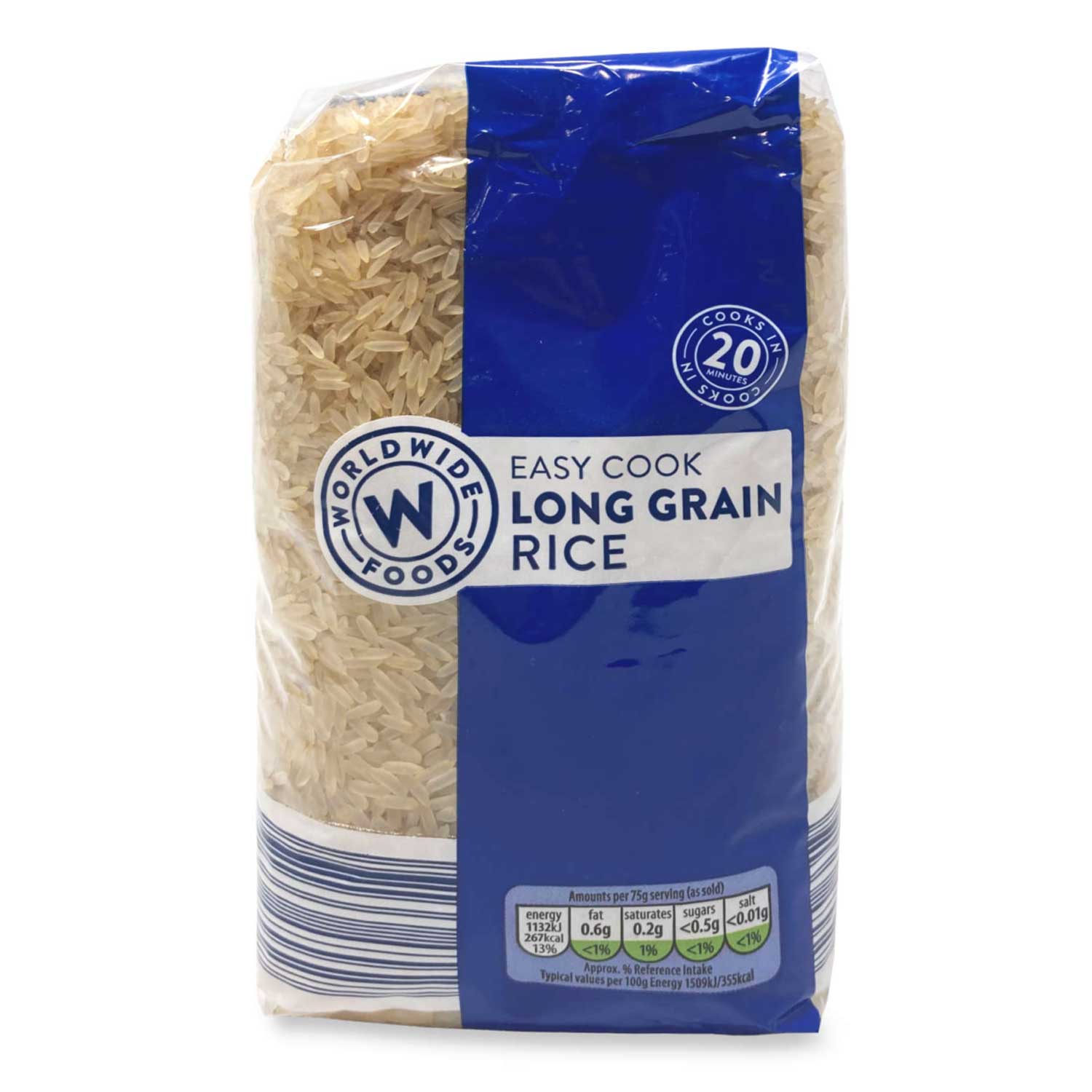 Worldwide Foods Easy Cook Long Grain Rice 1kg